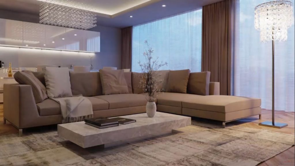 Modern Living Room | Natural Colors in the Interior Living