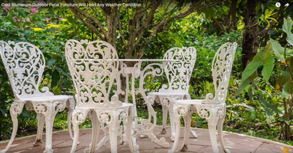 Cast Aluminum Outdoor Patio Furniture will hold any Weather Condition